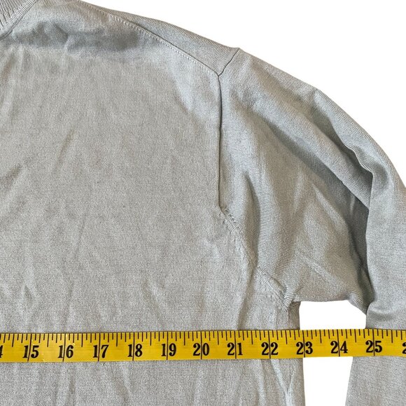 Tommy Bahama Sweater Men's Size Large Silk Blend Tea Green Vacation Travel Beach - Picture 3 of 5